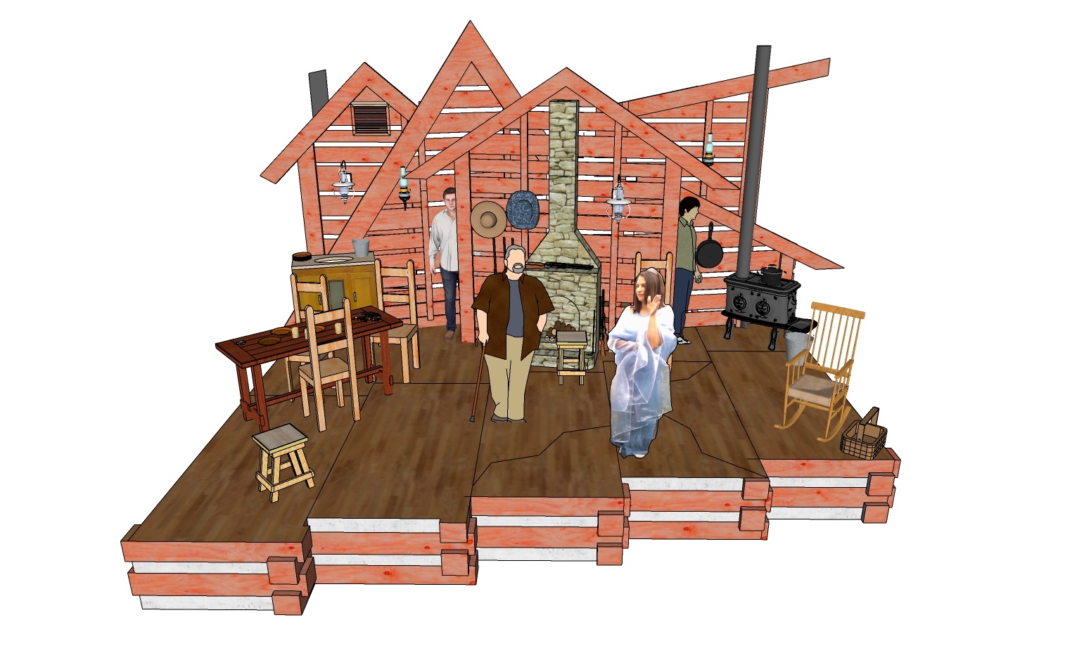 McNulty Scenic Design Renderings